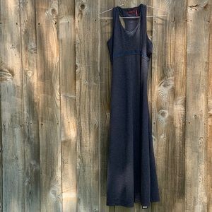 Alp-n-Rock Long Embroidered Dress - Dark Heather Blue